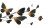 Glowing Butterflies Vinyl Car Decal Sticker – Waterproof & UV-Resistant 2.72"