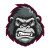 Angry Gorilla Logo Vinyl Car Decal Sticker – Waterproof & UV-Resistant 3.4133333333333336"