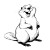 Friendly Comic Beaver Vinyl Car Decal Sticker – Waterproof & UV-Resistant 3.4133333333333336"