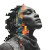 Digital Distortion Face Vinyl Car Decal Sticker – Waterproof & UV-Resistant 3.4133333333333336"