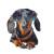 Beach Dachshund V2 Vinyl Car Decal Sticker – Waterproof & UV-Resistant 3.4133333333333336"
