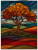 Stained Glass Tree Vinyl Car Decal Sticker – Waterproof & UV-Resistant 4.16"