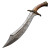 Damascus Steel Scimitar Vinyl Car Decal Sticker – Waterproof & UV-Resistant 3.4133333333333336"