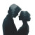 Wedding Silhouette Vinyl Car Decal Sticker – Waterproof & UV-Resistant 6.826666666666667"