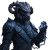 Dark Arcane Faun Vinyl Car Decal Sticker – Waterproof & UV-Resistant 3.4133333333333336"