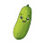 Kawaii Cucumber Vinyl Car Decal Sticker – Waterproof & UV-Resistant 3.4133333333333336"
