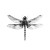 Dragonfly Drawing Vinyl Car Decal Sticker – Waterproof & UV-Resistant 3.4133333333333336"