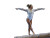 Gymnast On Beam Vinyl Car Decal Sticker – Waterproof & UV-Resistant 6.1866666666666665"