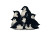 Baby Penguins Play Vinyl Car Decal Sticker – Waterproof & UV-Resistant 6.
