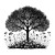 Gorey Silhouette Tree Vinyl Car Decal Sticker – Waterproof & UV-Resistant 3.4133333333333336"