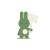 Green Bunny Logo Vinyl Car Decal Sticker – Waterproof & UV-Resistant 3.4133333333333336"