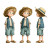 Boy In Straw Hat Vinyl Car Decal Sticker – Waterproof & UV-Resistant 3.4133333333333336"