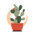 Potted Cactus V2 Vinyl Car Decal Sticker – Waterproof & UV-Resistant 6.826666666666667"