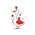 Mother Goose Clipart Vinyl Car Decal Sticker – Waterproof & UV-Resistant 3.4133333333333336"