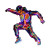 Neon Skeleton Dancer Vinyl Car Decal Sticker – Waterproof & UV-Resistant 3.4133333333333336"