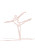 Gymnast Line Art Vinyl Car Decal Sticker – Waterproof & UV-Resistant 4.32"