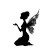 Fairy Silhouette Sticker Vinyl Car Decal Sticker – Waterproof & UV-Resistant 3.4133333333333336"