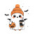 Kawaii Halloween Ghost V2 Vinyl Car Decal Sticker – Waterproof & UV-Resistant 6.826666666666667"