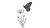 Romantic Butterfly Doodle Vinyl Car Decal Sticker – Waterproof & UV-Resistant 2.72"