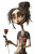 Gothic Clay Puppet Vinyl Car Decal Sticker – Waterproof & UV-Resistant 8.96"