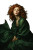 Ethereal Redhead Portrait Vinyl Car Decal Sticker – Waterproof & UV-Resistant 4.4