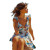 Beach Brunette V2 Vinyl Car Decal Sticker – Waterproof & UV-Resistant 3.4133333333333336"