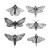 Moth Tattoo Designs Vinyl Car Decal Sticker – Waterproof & UV-Resistant 6.826666666666667"