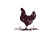 Silhouette Hen Vinyl Car Decal Sticker – Waterproof & UV-Resistant 2.986666666666667"