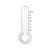 White Thermometer Symbol Vinyl Car Decal Sticker – Waterproof & UV-Resistant 3.4133333333333336"