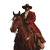 Cowboy V2 Vinyl Car Decal Sticker – Waterproof & UV-Resistant 6.826666666666667"