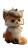 Chubby French Fox Vinyl Car Decal Sticker – Waterproof & UV-Resistant 9.706666666666667"