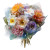 Bunched Flowers Vinyl Car Decal Sticker – Waterproof & UV-Resistant 6.826666666666667"