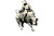 Bull Rider Linocut Vinyl Car Decal Sticker – Waterproof & UV-Resistant 5.97333333333333