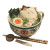 Cat In Ramen Vinyl Car Decal Sticker – Waterproof & UV-Resistant 3.4133333333333336"