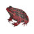 Quirky Tattoo Frog Vinyl Car Decal Sticker – Waterproof & UV-Resistant 3.4133333333333336"