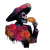 Sugar Skull Mariachi Vinyl Car Decal Sticker – Waterproof & UV-Resistant 3.4133333333333336"