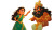 Sita Points At Hanuman Vinyl Car Decal Sticker – Waterproof & UV-Resistant 2.72"