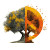 Peaceful Olive Tree Vinyl Car Decal Sticker – Waterproof & UV-Resistant 6.826666666666667"