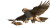 Hawk Chases Rabbit Vinyl Car Decal Sticker – Waterproof & UV-Resistant 5.4