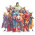 United Superheroes Team Vinyl Car Decal Sticker – Waterproof & UV-Resistant 6.826666666666667"