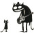 Bluesman Kitten Vinyl Car Decal Sticker – Waterproof & UV-Resistant 6.826666666666667"