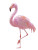 Cute Flamingo Portrait Vinyl Car Decal Sticker – Waterproof & UV-Resistant 4.1066666666666665"