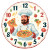 Chef Pizza Clock Vinyl Car Decal Sticker – Waterproof & UV-Resistant 3.4133333333333336"