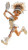 Tennis Player Cartoon V2 Vinyl Car Decal Sticker – Waterproof & UV-Resistant 4.8533333333333335"