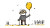 Old Man Balloon Vinyl Car Decal Sticker – Waterproof & UV-Resistant 2.72"