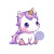 Cute Chibi Unicorn Vinyl Car Decal Sticker – Waterproof & UV-Resistant 3.4133333333333336"