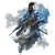 Warrior With Weapons V2 Vinyl Car Decal Sticker – Waterproof & UV-Resistant 6.826666666666667"