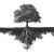 Tree With Roots V3 Vinyl Car Decal Sticker – Waterproof & UV-Resistant 3.4133333333333336"