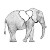 Broken Elephant Heart Vinyl Car Decal Sticker – Waterproof & UV-Resistant 6.826666666666667"