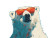 Polar Bear Star Vinyl Car Decal Sticker – Waterproof & UV-Resistant 6.1866666666666665"